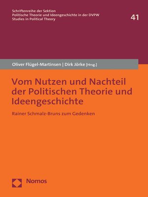 cover image of Vom Nutzen und Nachteil der Politischen Theorie und Ideengeschichte